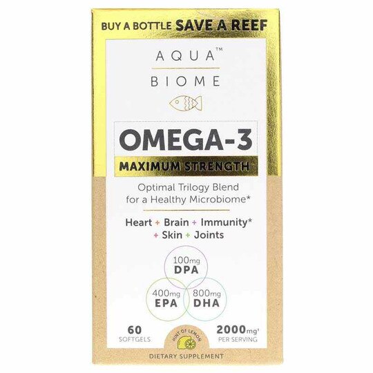 Aqua Biome Fish Oil Maximum Strength, ENZ